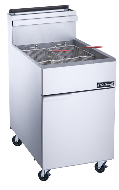 Dukers Commercial Kitchen Fryer With Four Tube Burner