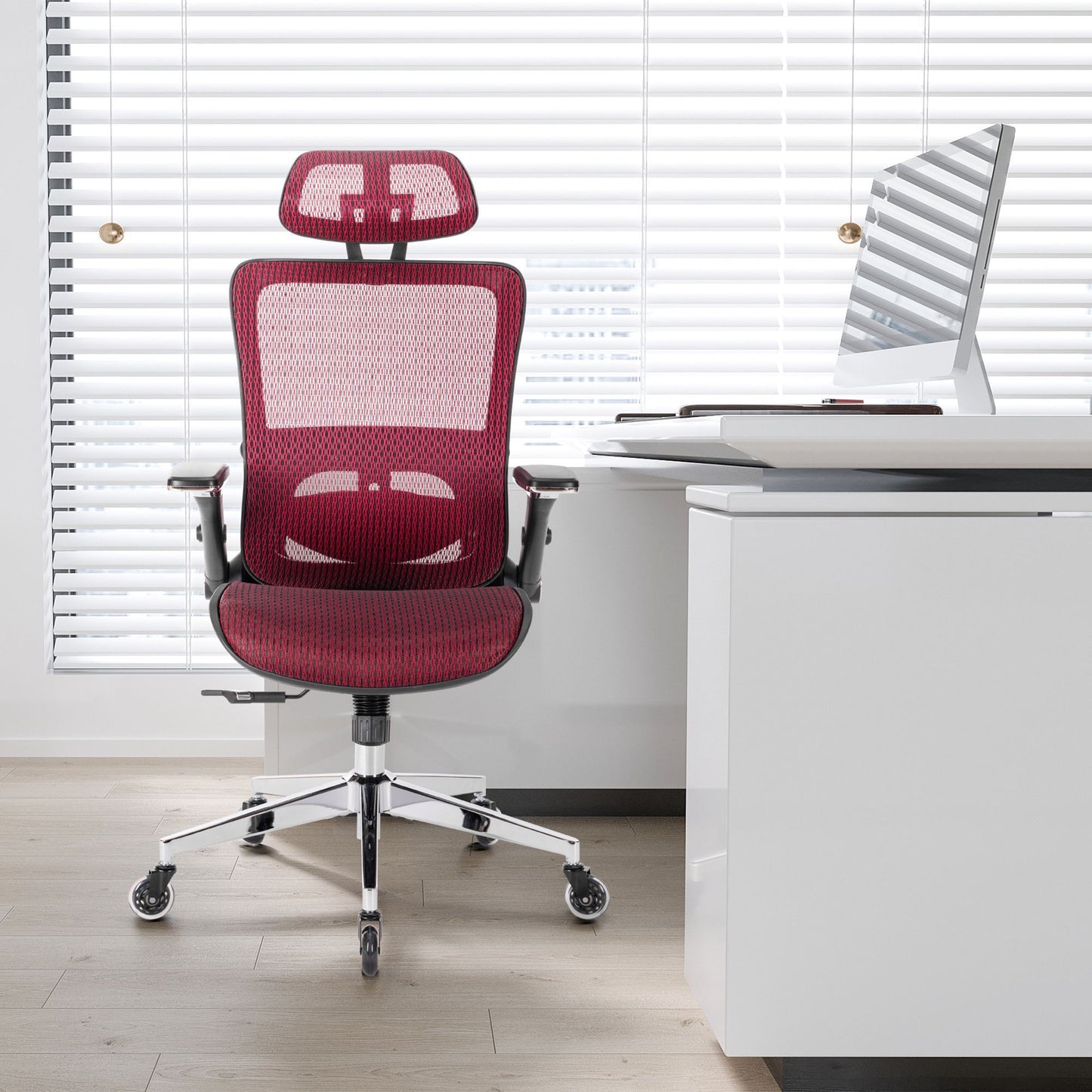 RED Ergonomic Mesh Office Chair, High Back