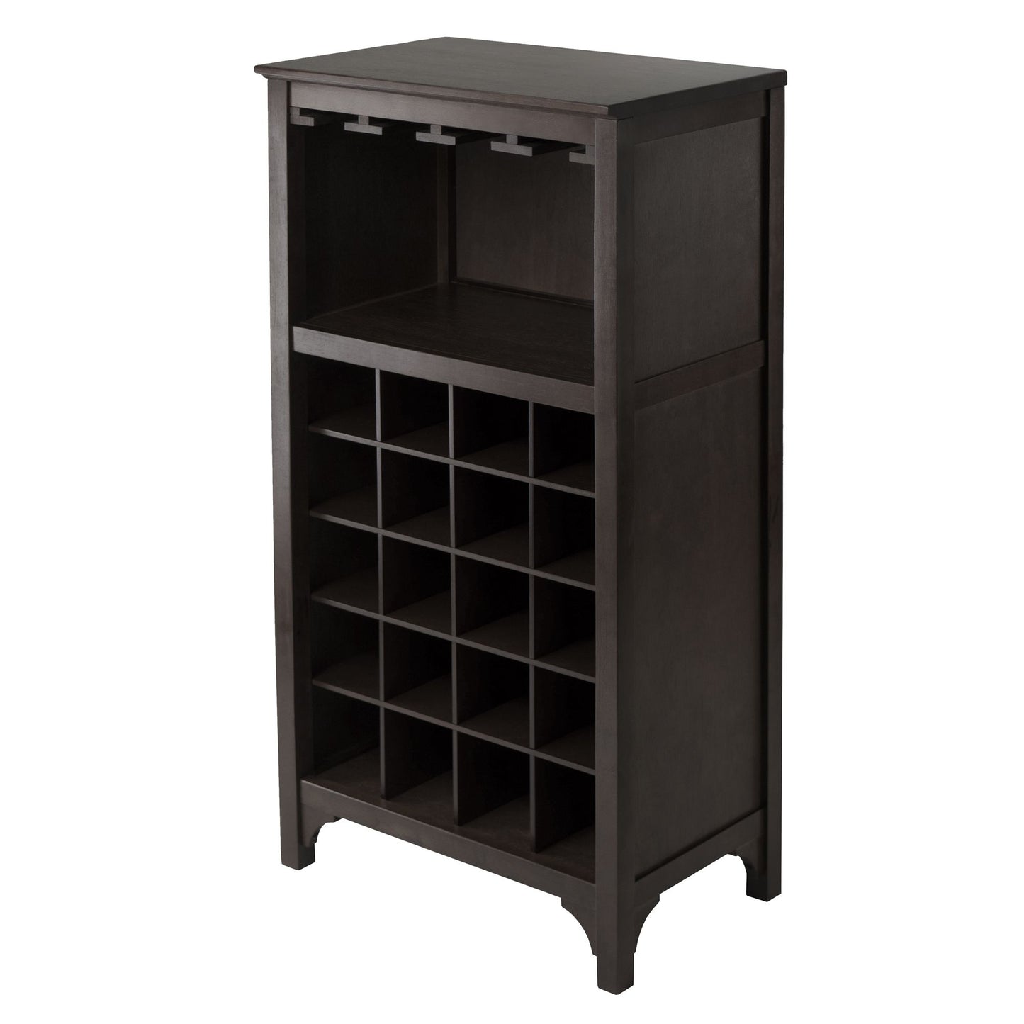 Ancona Modular Wine Cabinet with Glass Rack & 20-Bottle