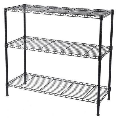 3 Tier Leveling Feet, 350 Pound Weight Capacity Per Shelf Adjustable Shelves