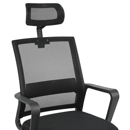 Techni Mobili Ergonomic Office Chair with Lumbar Support and Adjustable Headrest