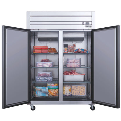 40.7 cu.ft. Commercial Upright Reach-in Refrigerator with 2 doors made by Stainless Steel