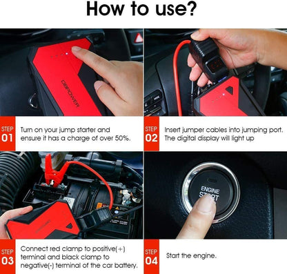 DBpower DJS80 1000A Portable Car Jump Starter