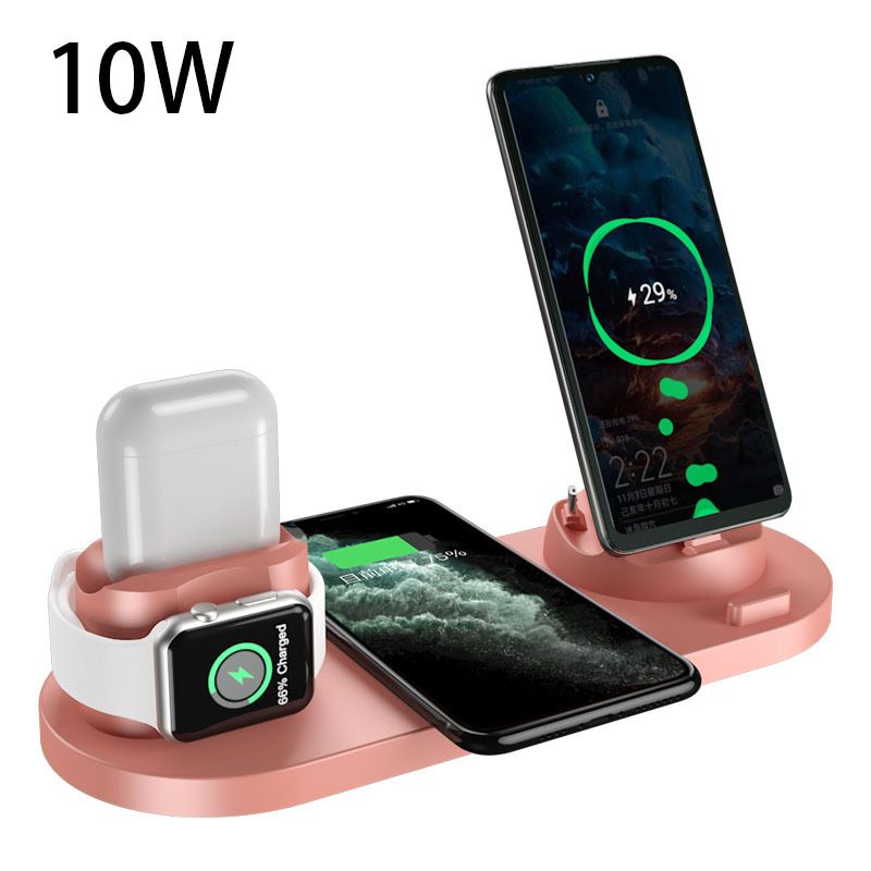 Wireless Charger For IPhone14 13 Fast Charger For Phone Fast Charging Pad For Phone Watch 6 In 1 Charging Dock Station