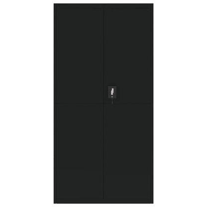 File Cabinet Black 35.4"x15.7"x70.9" Steel