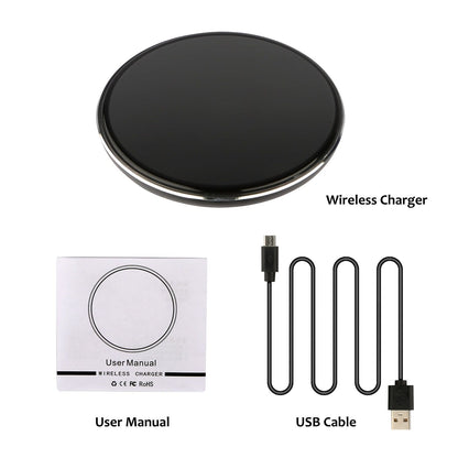 Wireless Charger Qi-Certified Ultra-Slim 5W Charging Pad for iPhone XS MAX/XR/XS/X/ 8/8 Plus