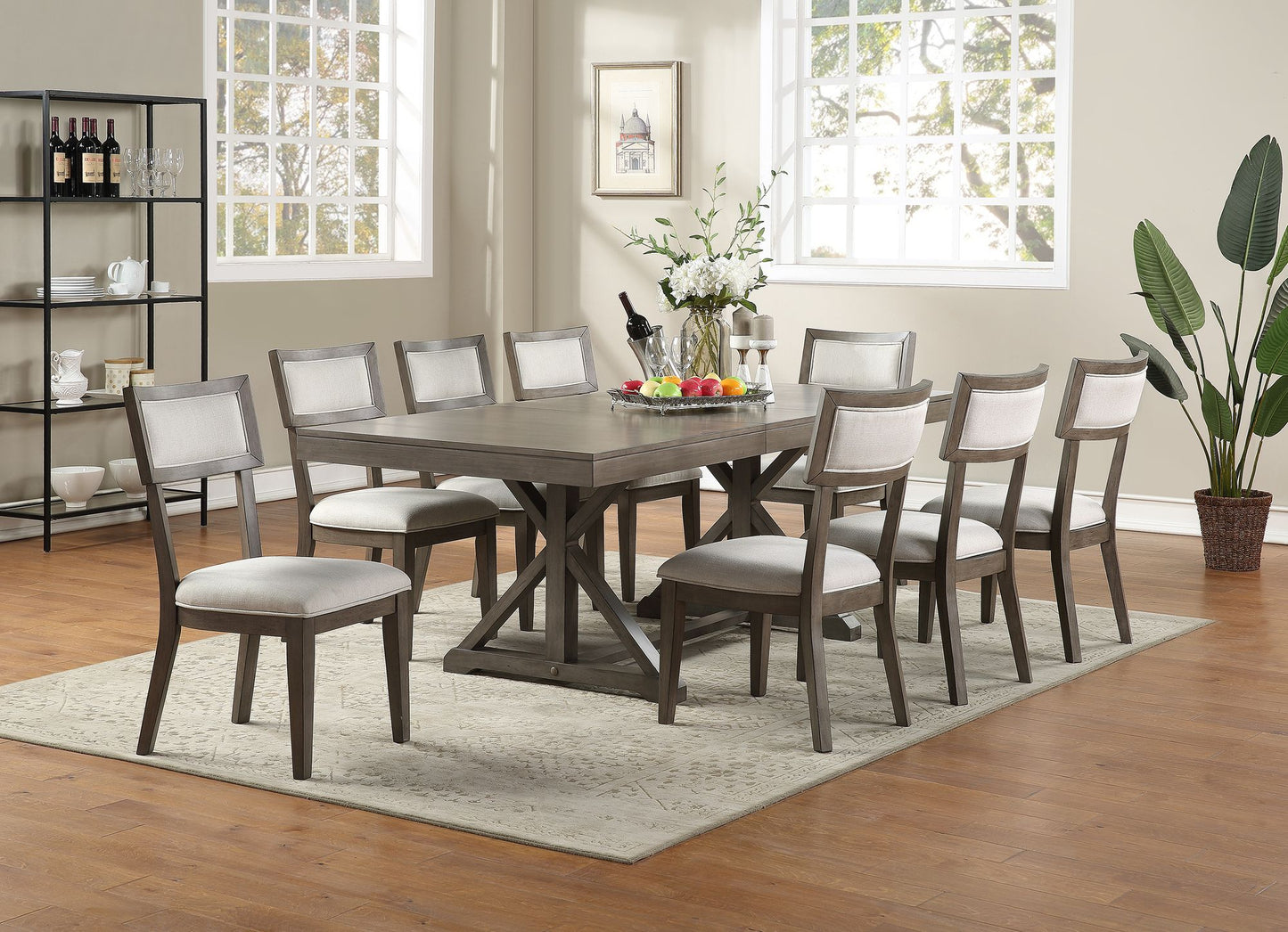 [SET OF 2] Contemporary Solid Wood & Veneer Dining Room Chairs