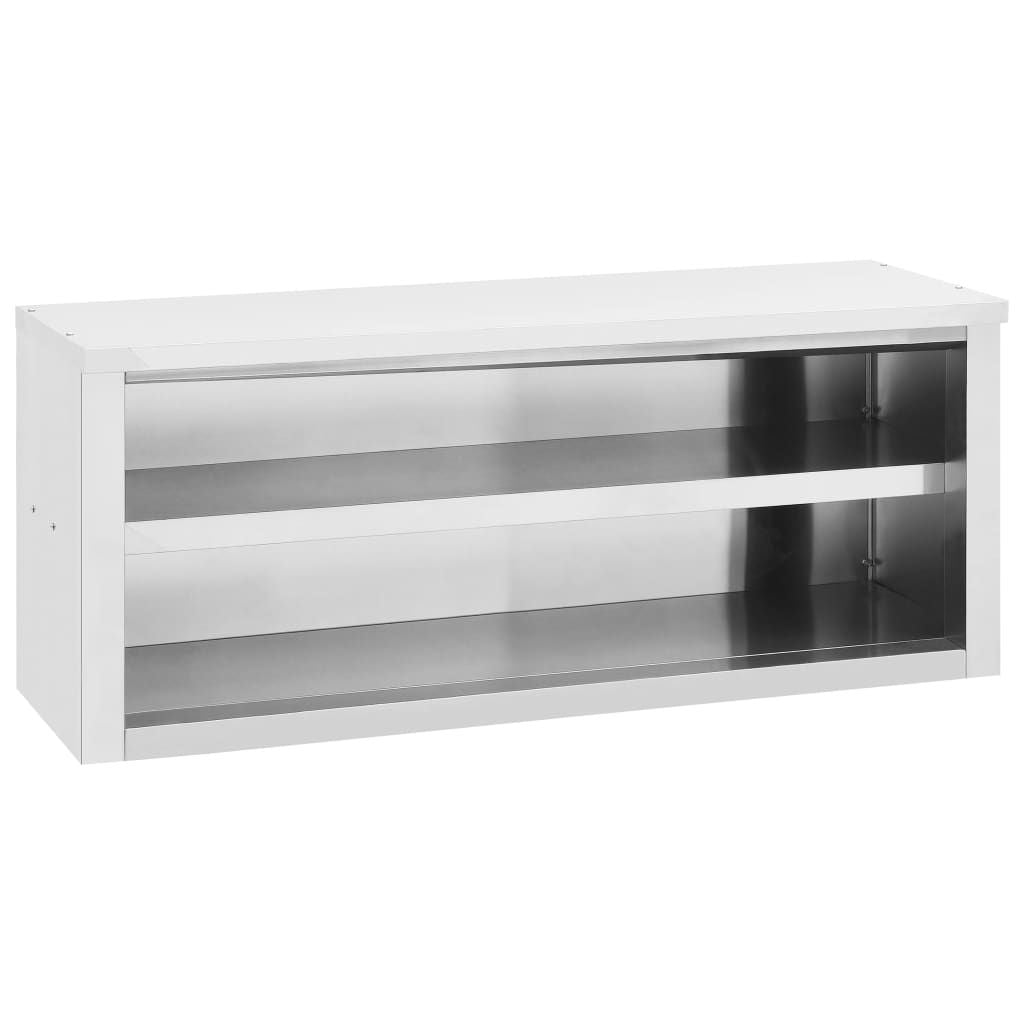 Kitchen Wall Cabinet 47.2"x15.7"x19.7" Stainless Steel