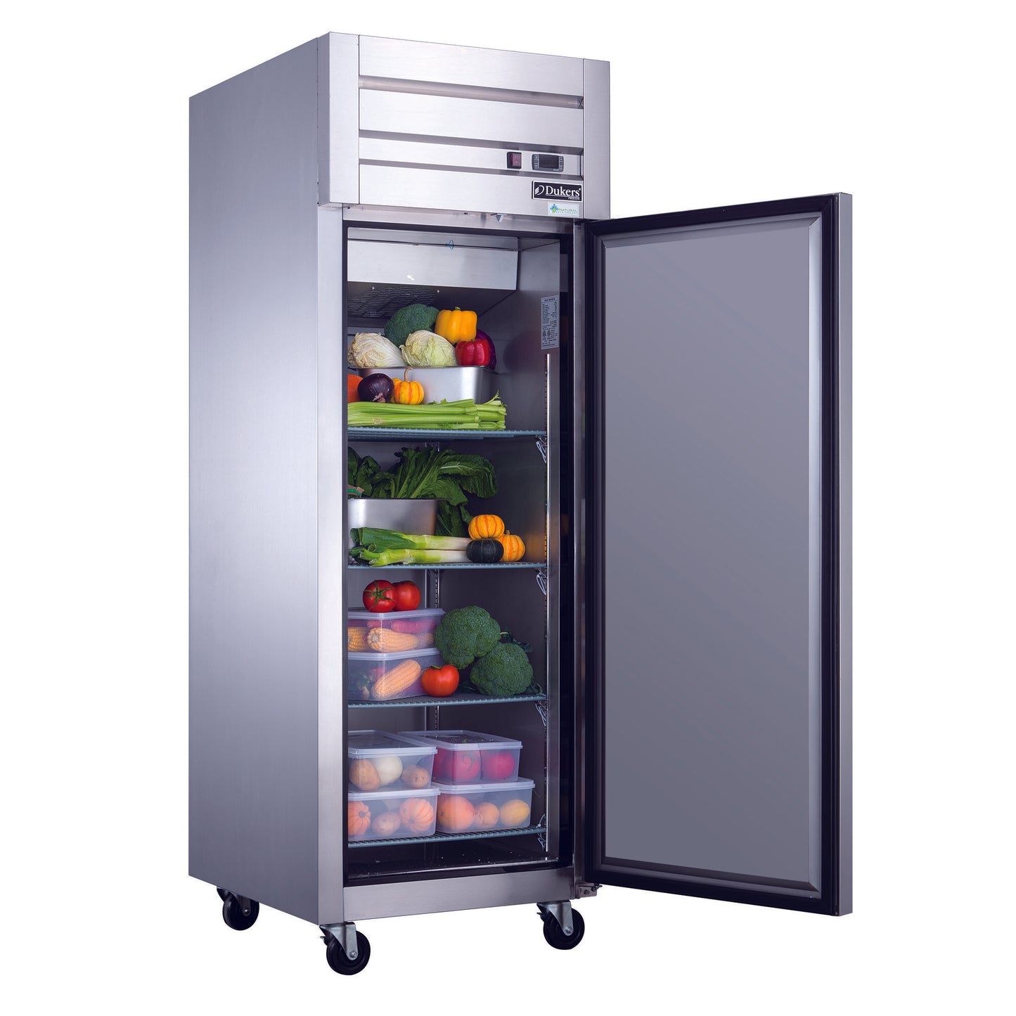 Commercial Upright Reach-in Refrigerator made by stainless steel with one door 17.72 cu.ft.