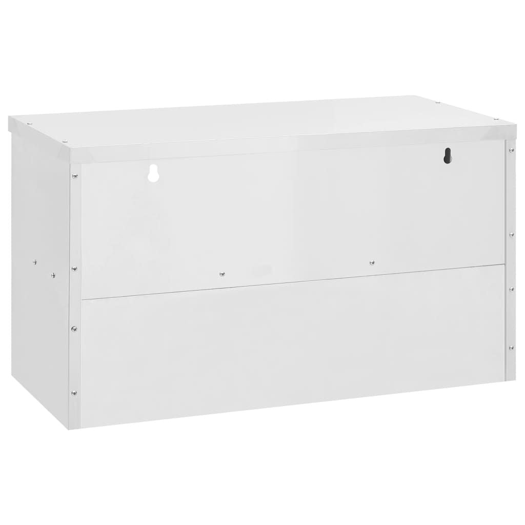 Kitchen Wall Cabinet 35.4"x15.7"x19.7" Stainless Steel