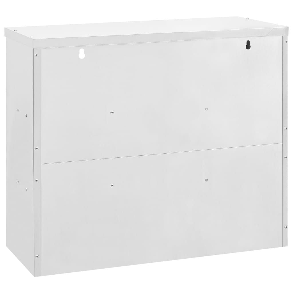 Kitchen Wall Cabinet 35.4"x15.7"x29.5" Stainless Steel