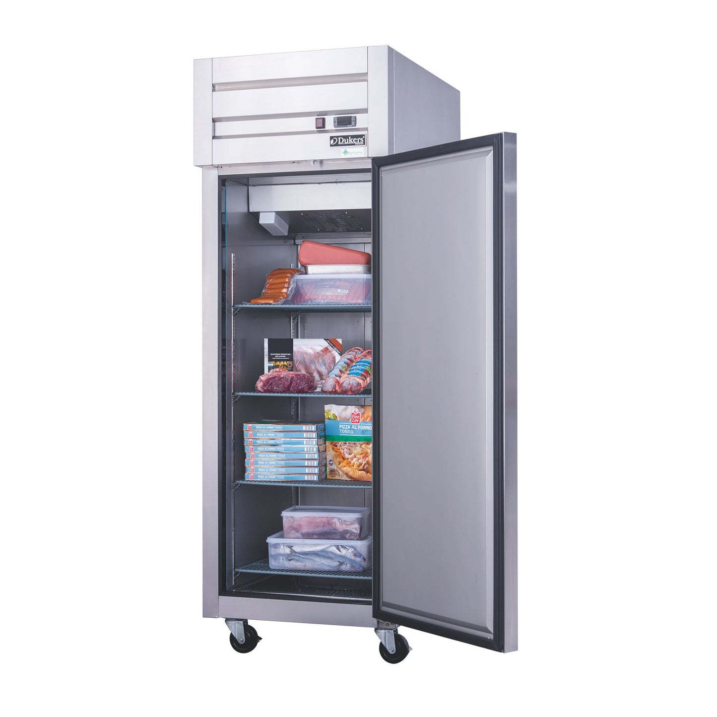 Commercial Upright Reach-in Refrigerator made by stainless steel with one door 17.72 cu.ft.