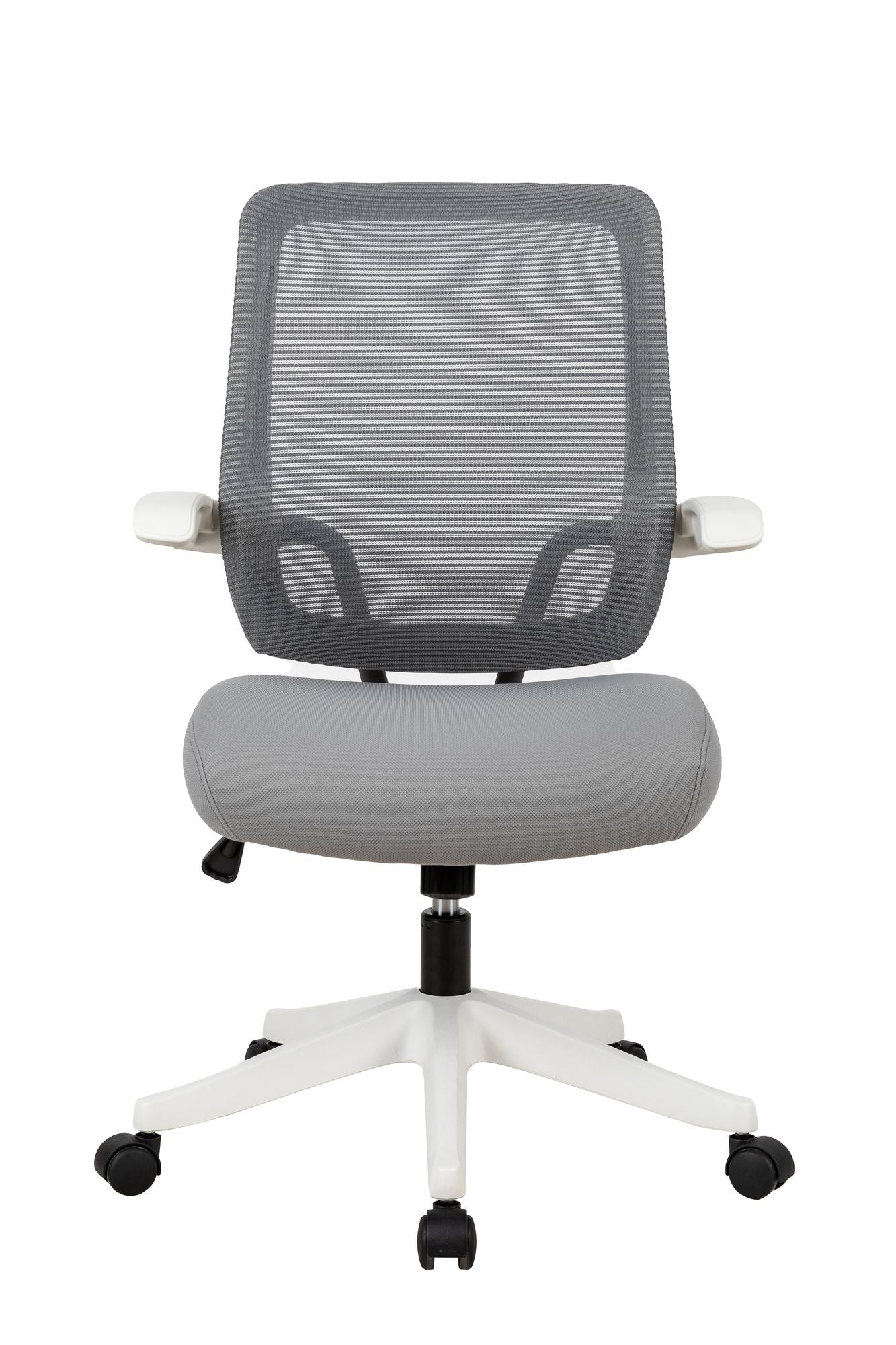 Ergonomic Mid-back Office Chair with Flip-up Armrest,360° Silent Wheels