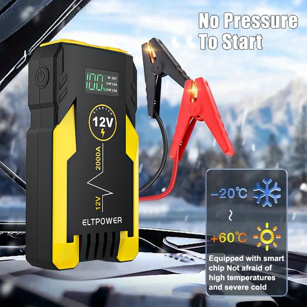 ET05 2000A Car Portable Jump Starter,Yellow