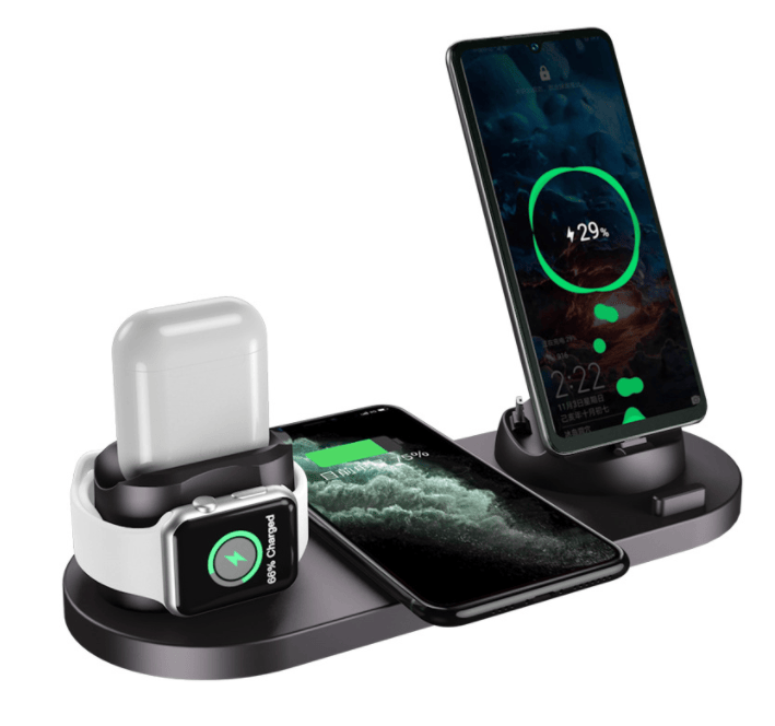 Wireless Charger For IPhone14 13 Fast Charger For Phone Fast Charging Pad For Phone Watch 6 In 1 Charging Dock Station