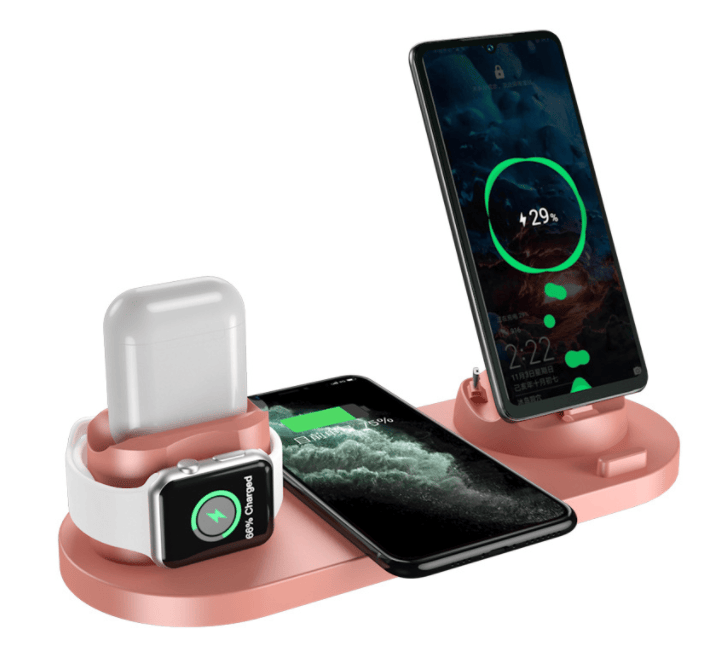 Wireless Charger For IPhone14 13 Fast Charger For Phone Fast Charging Pad For Phone Watch 6 In 1 Charging Dock Station