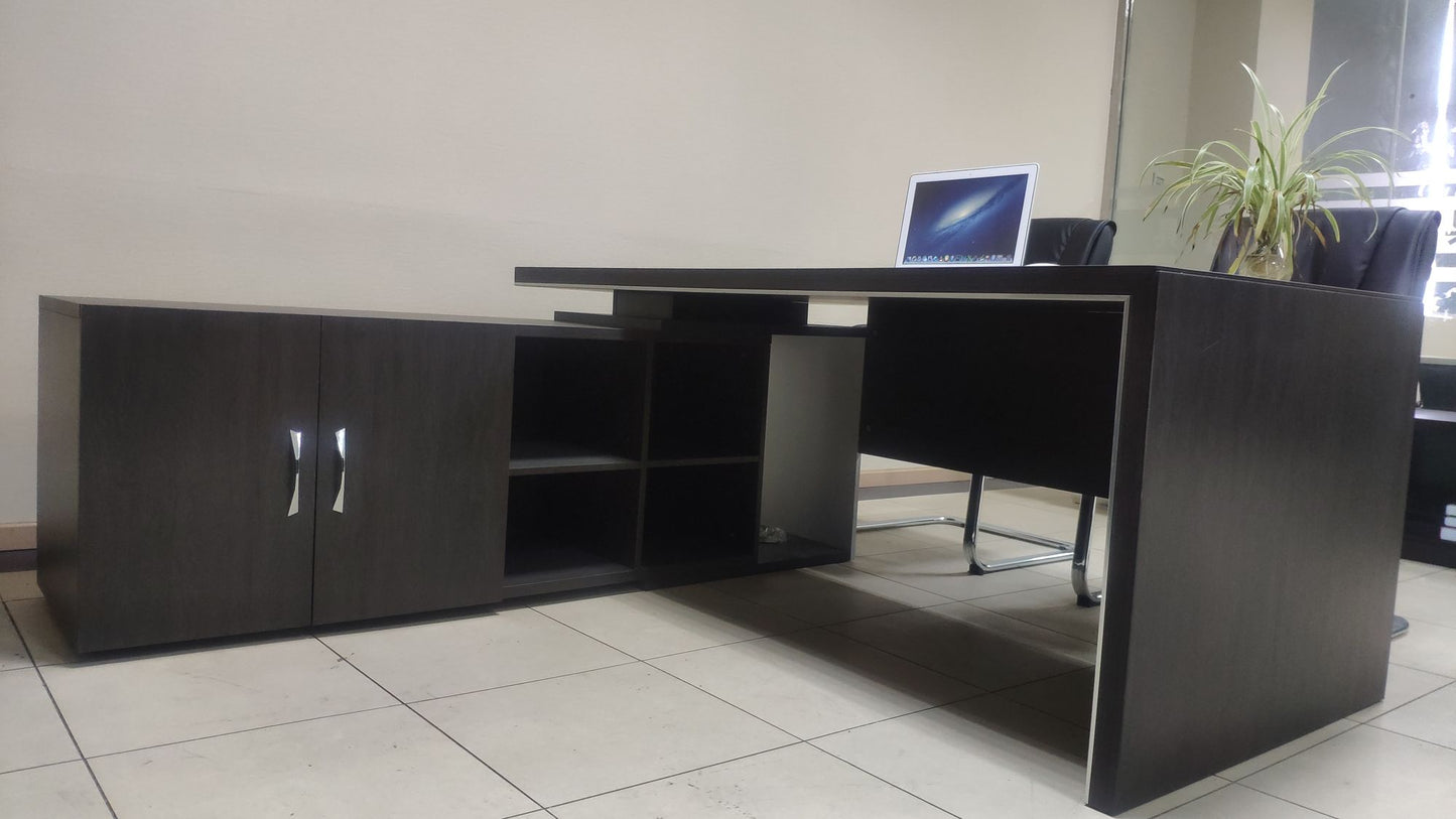 Simple design l shape managing directors office furniture executive desk