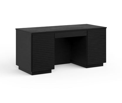 Bridgevine Home Stardust 64 inch Executive Desk, No Assembly Required, Black Finish