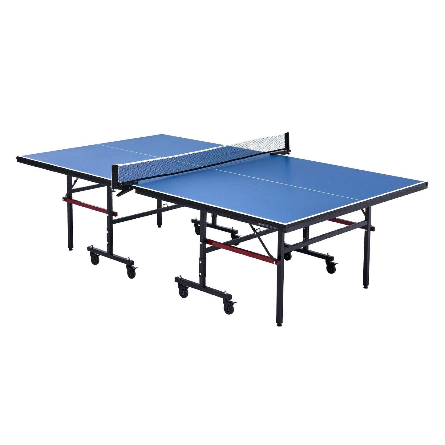 VEVOR Ping Pong Table Foldable Table Tennis Game Table Indoor with Clamp Net