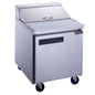 Dukers Commercial Single Door Salad Prep Table Refrigerator