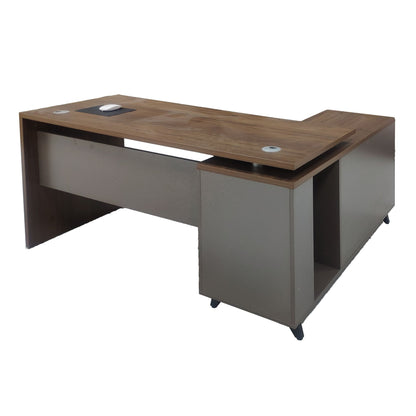 Commercial L-Shaped Wood Executive Desk