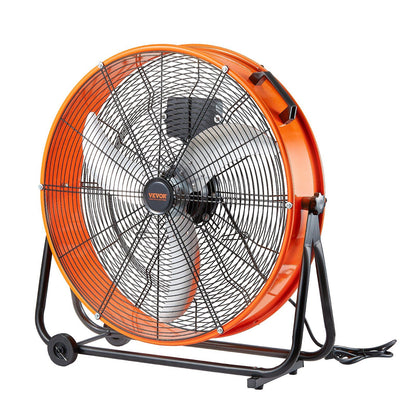 Drum Fan 24 In High Velocity Industrial Infinitely Variable Speed 7935CFM