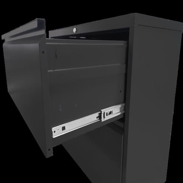 4 Drawer Metal Vertical File Cabinet with Lock Office Home Steel Vertical File Cabinet for A4 Legal/Letter Size