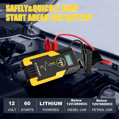 ET05 2000A Car Portable Jump Starter,Yellow