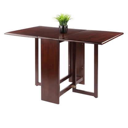 Clara Double Drop Leaf Dining Table; Walnut