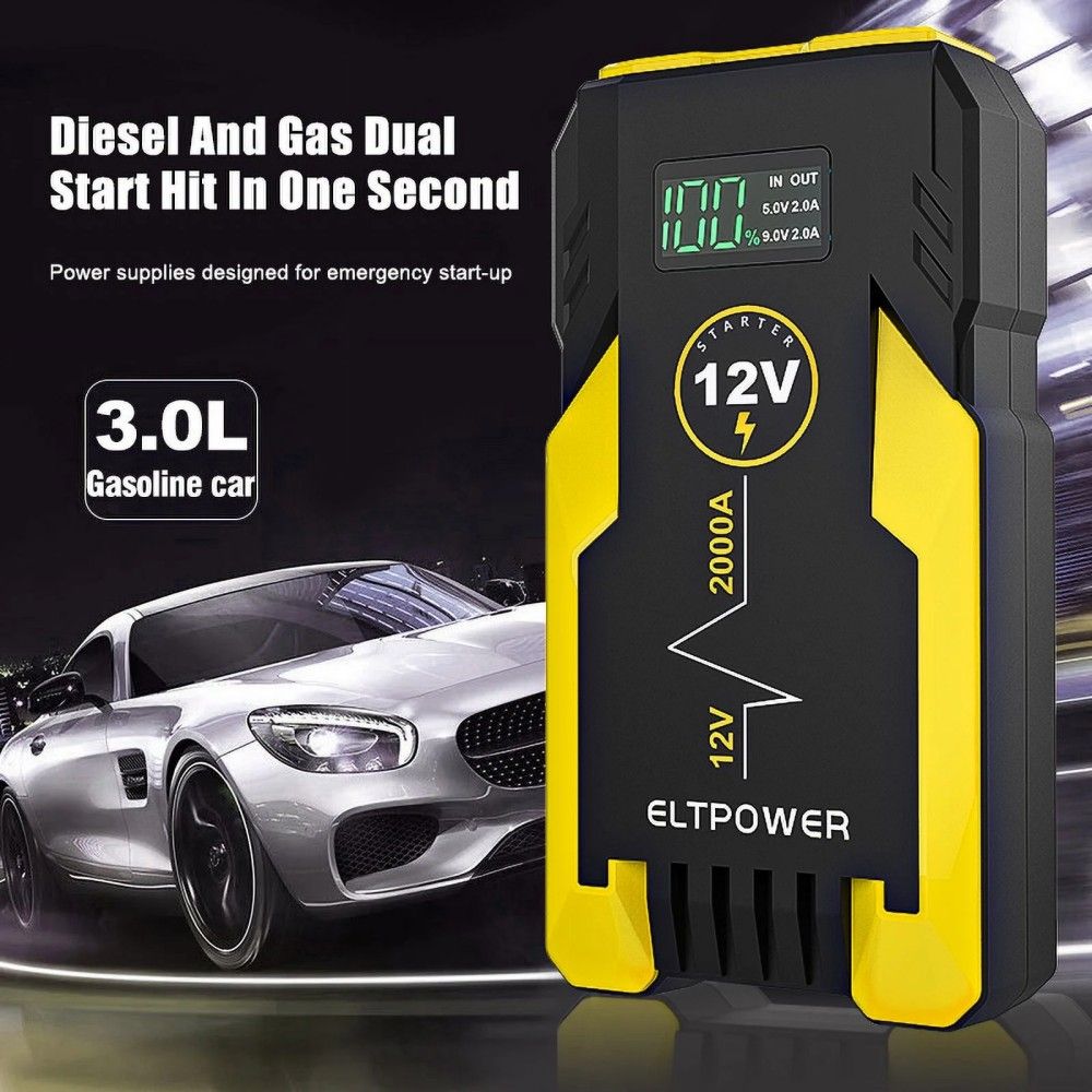 ET05 2000A Car Portable Jump Starter,Yellow