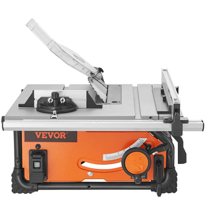 VEVOR 10" Table Saw Electric Cutting Machine 4500RPM 25-in Rip Capacity Woodwork