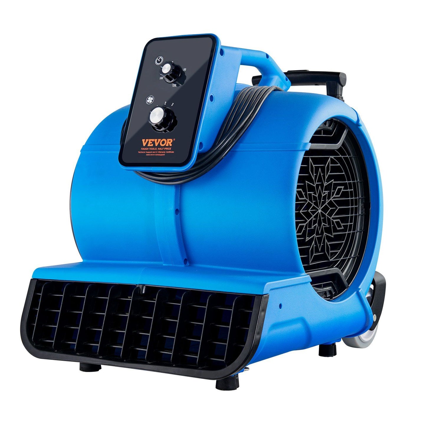 VEVOR Floor Blower 1560 RPM 4000 CFM Air Mover with 3 Blowing Angles 3-Speeds