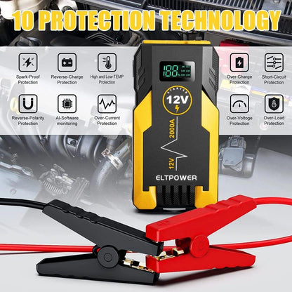 ET05 2000A Car Portable Jump Starter,Yellow