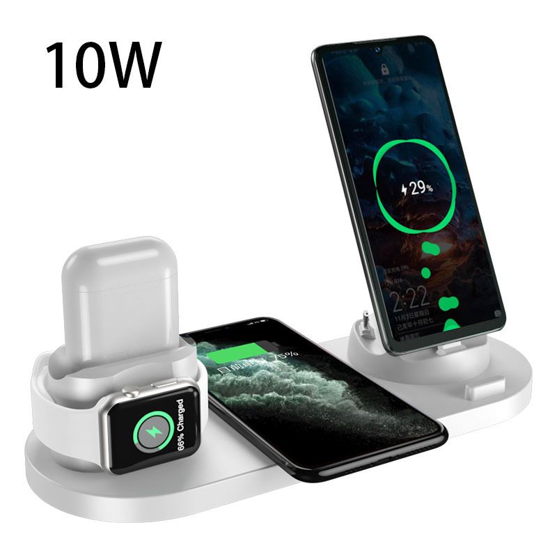 Wireless Charger For IPhone14 13 Fast Charger For Phone Fast Charging Pad For Phone Watch 6 In 1 Charging Dock Station