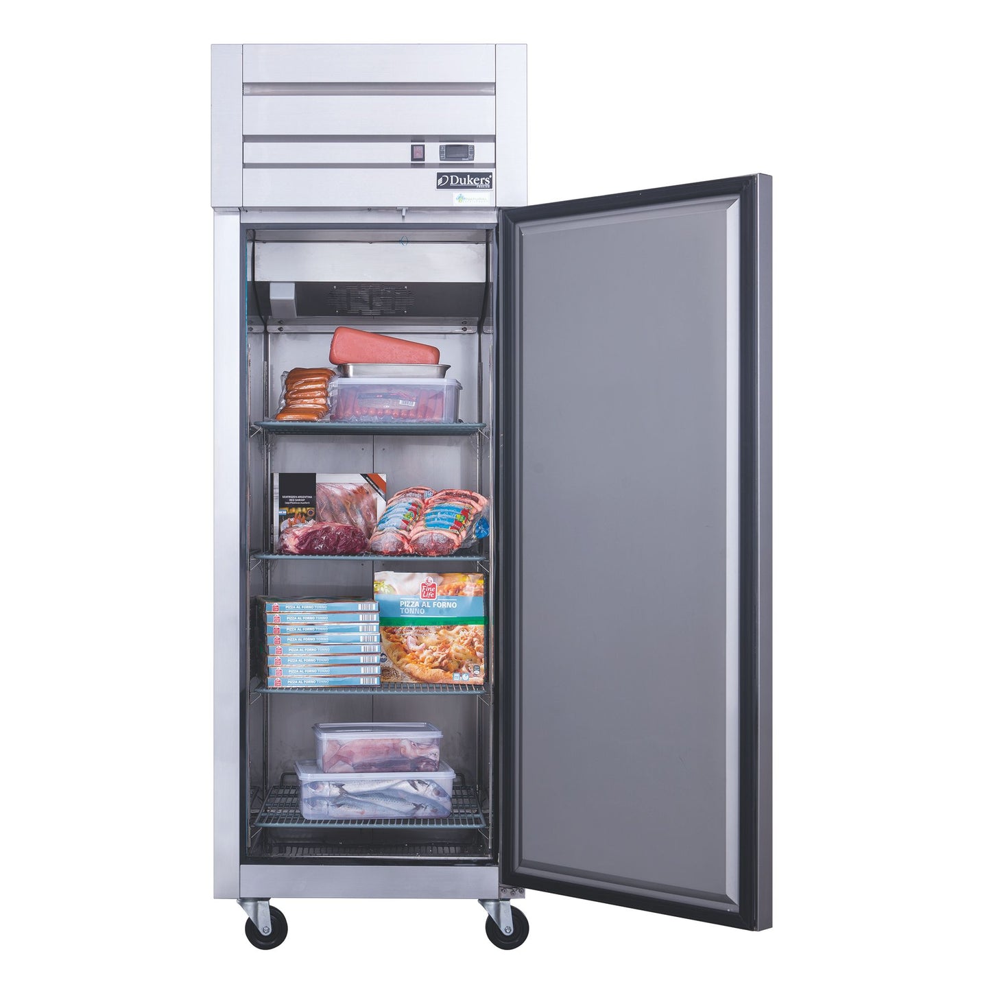 Commercial Upright Reach-in Refrigerator made by stainless steel with one door 17.72 cu.ft.