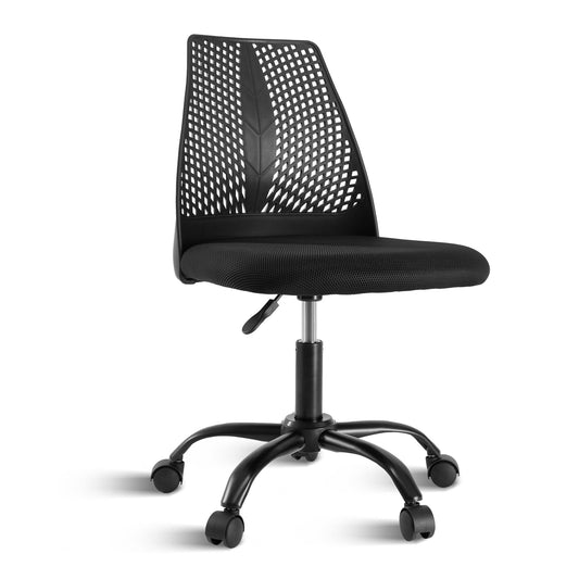 Ergonomic Office and Home Chair with Supportive Cushioning, Black