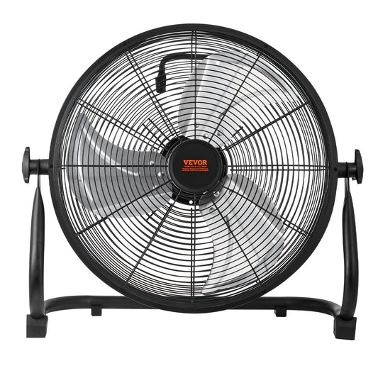 VEVOR Cordless Fan 16 in, Portable Quiet Personal Fan for Home or Office, 360 Degree Manual Pivoting Head, Stepless Speed Regulation High Velocity Cordless Fan, Heavy Duty Metal Industrial Floor Fans