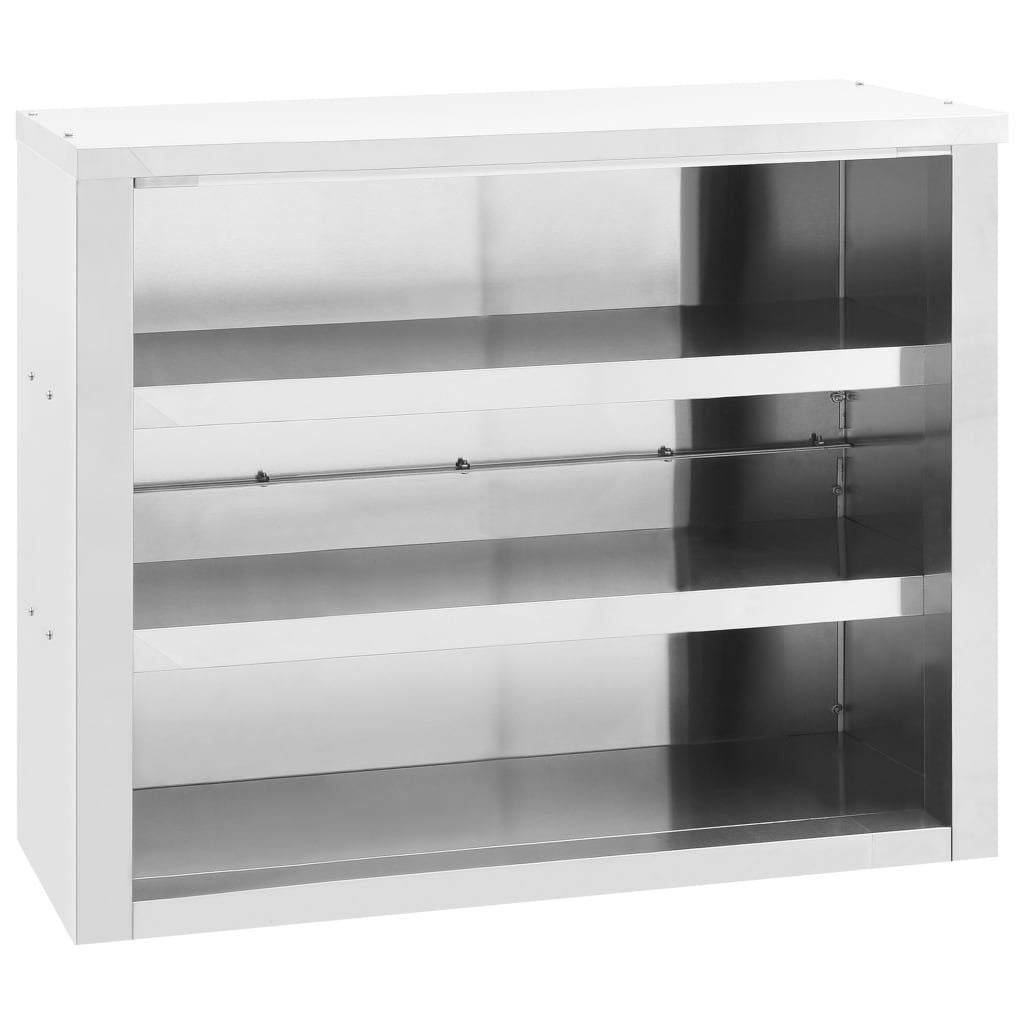 Kitchen Wall Cabinet 35.4"x15.7"x29.5" Stainless Steel