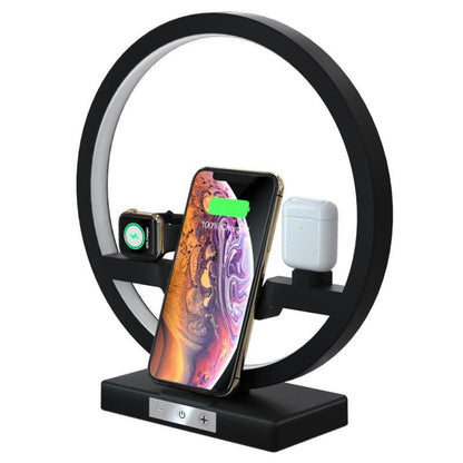 3 in 1 Wireless Charger Applicable For Mobile Phone Watch Headset Table Lamp Charging Bracket Hotselling