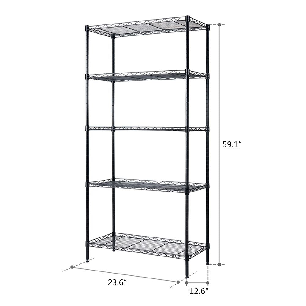 5-Tier Heavy Duty Wire Shelving