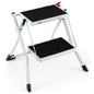 Folding 2 Step Ladder wiht Anti-Slip Pedal and Large Foot Pads