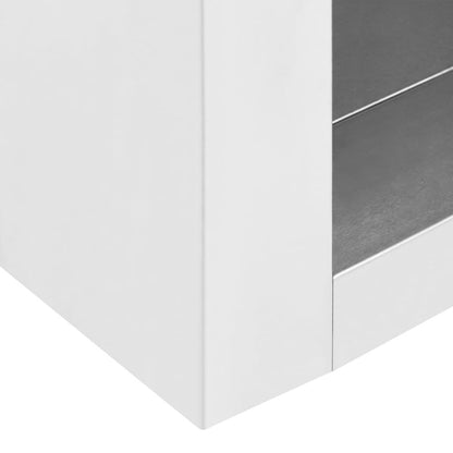 Kitchen Wall Cabinet 35.4"x15.7"x19.7" Stainless Steel