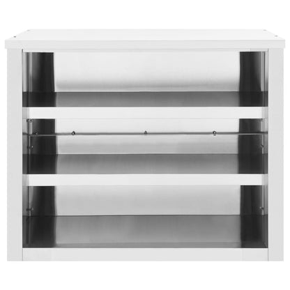 Kitchen Wall Cabinet 35.4"x15.7"x29.5" Stainless Steel