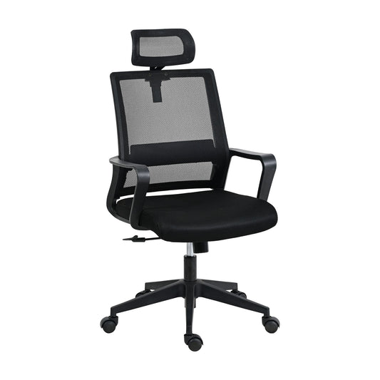 Techni Mobili Ergonomic Office Chair with Lumbar Support and Adjustable Headrest