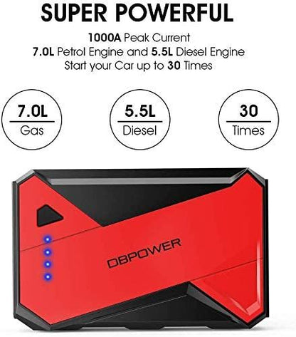 DBpower DJS80 1000A Portable Car Jump Starter