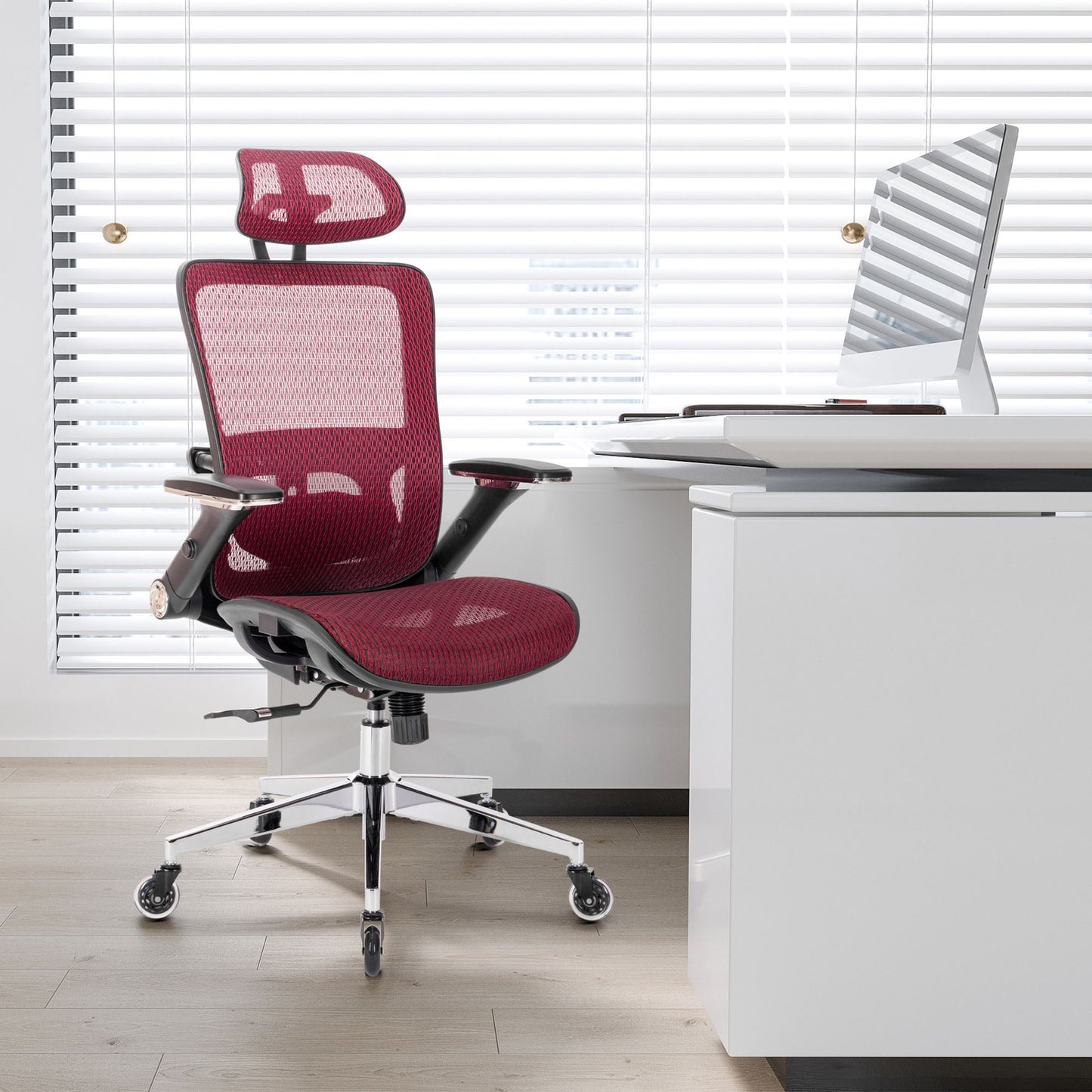 RED Ergonomic Mesh Office Chair, High Back