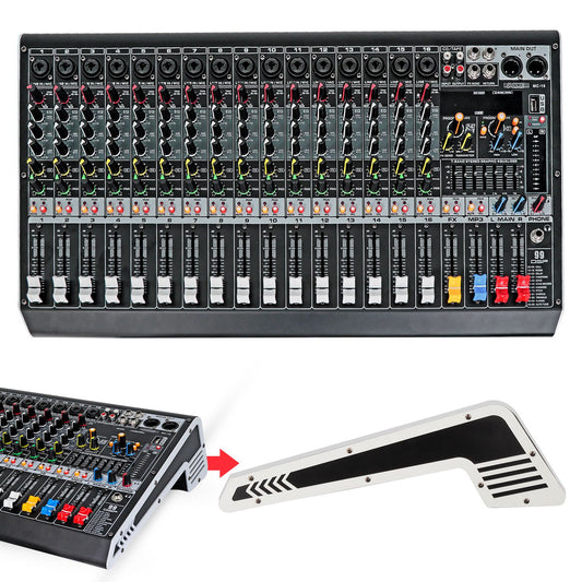 5Core Audio Mixer 16 Channel DJ Mixing Board Bluetooth USB Analog Professional Mezclador De Audio - MX 16CH L