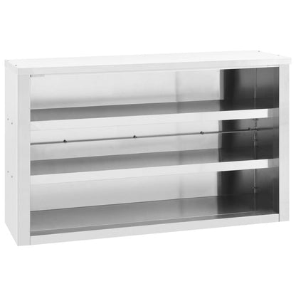 Kitchen Wall Cabinet 47.2"x15.7"x29.5" Stainless Steel