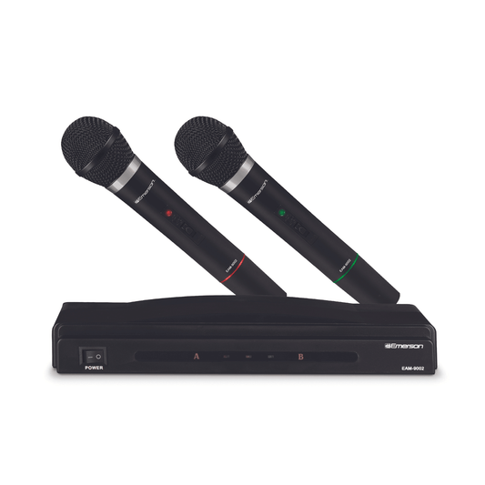 Emerson Professional Dual Microphone Kit with Wireless Transmitter