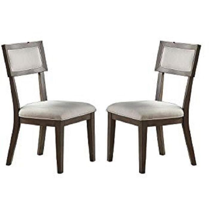 [SET OF 2] Contemporary Solid Wood & Veneer Dining Room Chairs